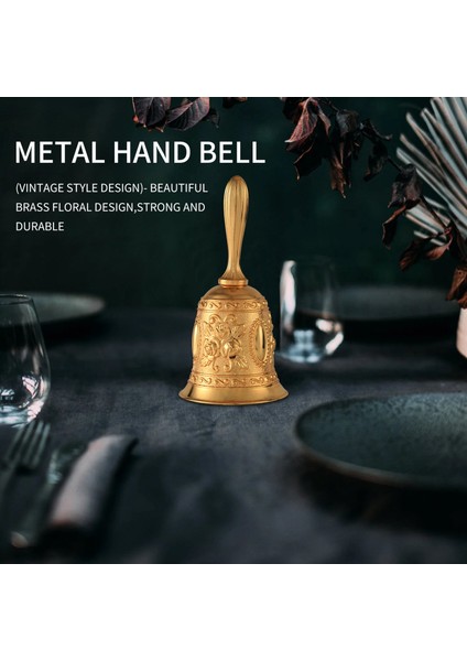 El Zili, Metal Ton Zil Alarmı El Tutma Servisi Çağrı Zili Masaüstü Çan Çay Yemeği Zili Oyun Zili, Noel Çanı Altın (Yurt Dışından) fiyatları