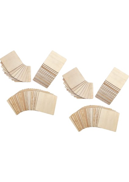 100 Parça Bitmemiş Kare Ahşap Dilimleri Boş 4x4 In, Bardak Altlıkları, Pirografi, Boyama, Yazma, Fotoğraf Sahne Süslemeleri (Yurt Dışından)