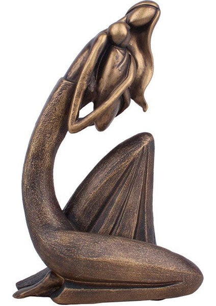 Anne ve Çocuk Heykeli Bronz Anne Aşk Heykel Oturma Odası Reçine El Sanatları Oturma Odası Yatak Odası Çalışması Için Uygun (Yurt Dışından)