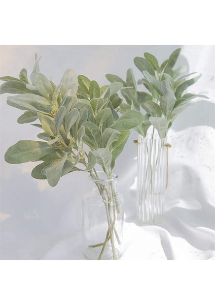 Sahte Kuzu Kulak Kaynaklanıyor 15 Adet Akın Yapay Yeşillik Katı Sprey Sahte Tavşan Kulak Yaprakları Ev Düğün Için Dıy Zanaat (Yurt Dışından) fırsatları