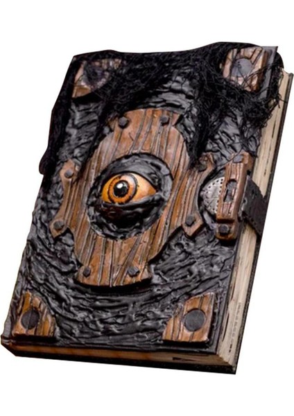 Cadılar Bayramı Kitabı Dekor Gerçekçi Necronomicon Kitap Cadı Dekorasyon El Yapımı Siyah Spellbook Ürkütücü Mevsimsel Prop (Yurt Dışından)