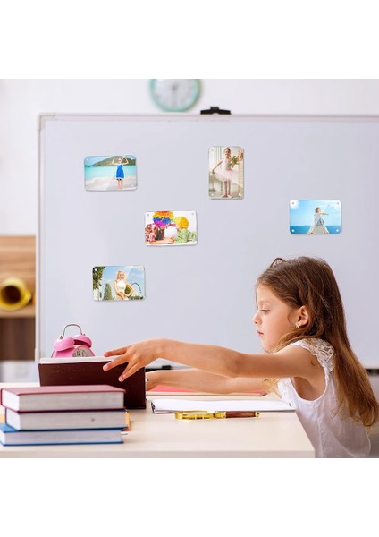 18 Adet Akrilik Buzdolabı Manyetik Çerçeve, Mini Çift Taraflı Buzdolabı Mıknatısı Resim Çerçevesi Şeffaf Çerçevesiz Ekran Çerçevesi (Yurt Dışından) modelleri
