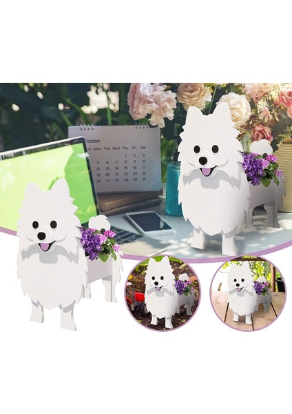 Karikatür Hayvanlar Sevimli Köpek Şekli Saksı Ekici Bahçe Dekore Edilmiş Etli Ekici (C) (Yurt Dışından) fiyatları