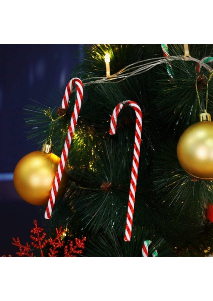 50 Adet Kırmızı ve Beyaz El Yapımı Noel Şeker Kamışı Kawaii Minyatür Gıda Ev Dekor (Yurt Dışından) fiyatları