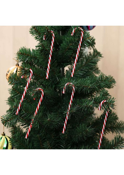 50 Adet Kırmızı ve Beyaz El Yapımı Noel Şeker Kamışı Kawaii Minyatür Gıda Ev Dekor (Yurt Dışından) modelleri