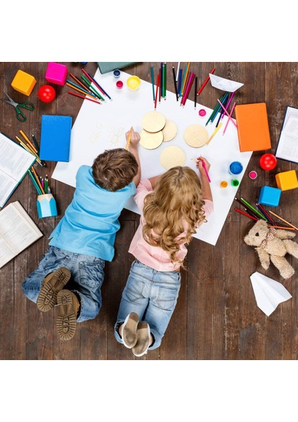 5 Inç Bitmemiş Ahşap Daire Yuvarlak Ahşap Parçalar Dıy Craft Projesi Için Boş Yuvarlak Süsler Ahşap Kesikler, Dekorasyon (Yurt Dışından)