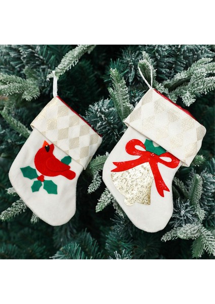 Noel Çorabı Noel Ağacı Asılı Çorap Kolye Noel Şeker Çantası Noel Asılı Çorap Karikatür Çorap (Yurt Dışından) modelleri