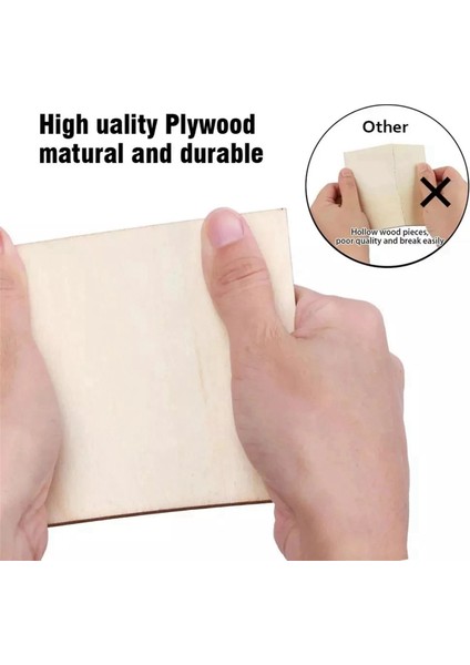 100 Adet Ahşap Dilimleri 4x4 Inç Bitmemiş Ahşap Parçaları Kare ve Yuvarlak Ahşap Dıy Coaster Sanat Boyama Boyama El Sanatları (Yurt Dışından) modelleri