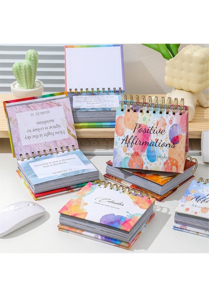 4pcs Motivasyon Takvimi - Ilham Verici Sözlerle 365 Gün Günlük Flip Takvim - Kadınlar Için Ilham Verici Hediyeler B (Yurt Dışından)