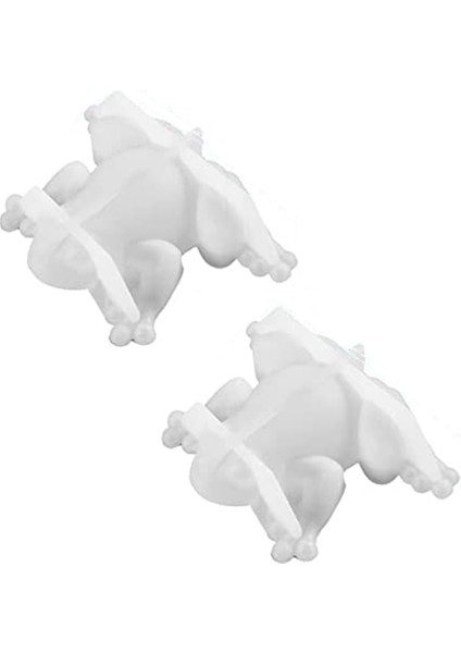 2pcs Kurbağa Şekli Reçine Kalıpları, Hayvan Silikon Kalıpları Epoksi Döküm Için 3D Sevimli Reçine Kalıpları (Yurt Dışından)
