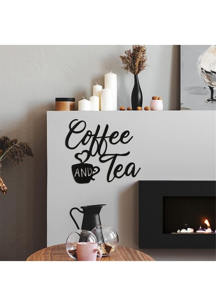 Kahve Burcu ve Çay Bar Metal Asılı Duvar Sanatı Cafe Çiftlik Evi Mutfak Için Siyah Fincan Dekor Mektup (Yurt Dışından) fırsatları
