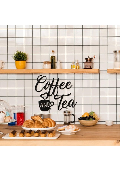 Kahve Burcu ve Çay Bar Metal Asılı Duvar Sanatı Cafe Çiftlik Evi Mutfak Için Siyah Fincan Dekor Mektup (Yurt Dışından) indirimleri