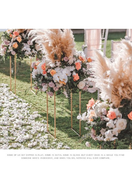 2pc Çiçek Vazo Zemin Vazoları Sütun Standı Metal Yol Kurşun Zarif Düğün Dekor (Yurt Dışından) modelleri