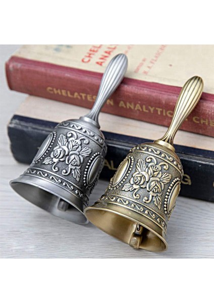 3x El Zili, Metal Ton Zil Alarmı El Tutma Servis Çağrı Zili Masaüstü Çan Çay Yemeği Zili Oyun Zili, Altın (Yurt Dışından) fırsatları