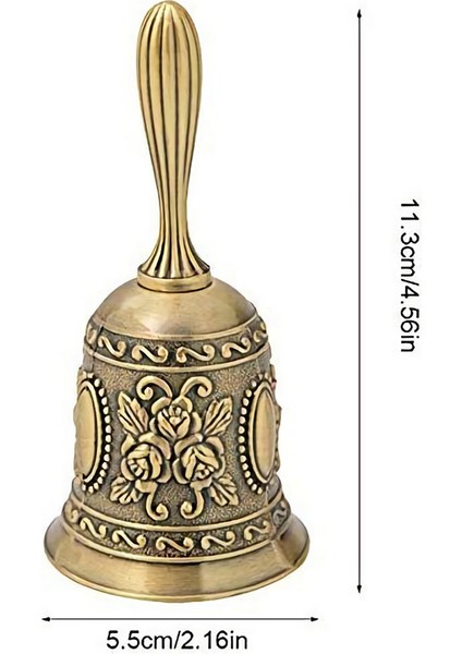 3x El Zili, Metal Ton Zil Alarmı El Tutma Servis Çağrı Zili Masaüstü Çan Çay Yemeği Zili Oyun Zili, Altın (Yurt Dışından) indirimleri