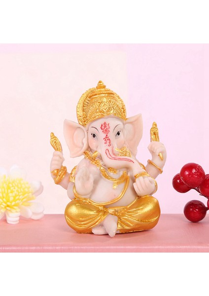 2x Haidianzi Altın Lord Ganesha Buda Heykeli Fil Tanrı Heykelleri Ganesh Figürleri (Yurt Dışından) fırsatları