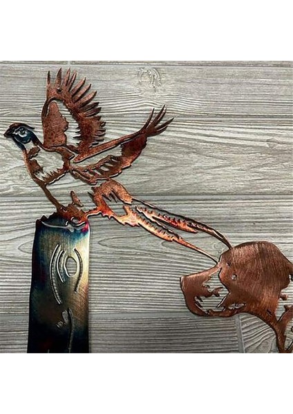 3D Metal Duvar Dekorasyonu, Omuz Sanatçının Duvar Sanatı Heykel, Yeşilbaş Avcılık ve Alabalık Balıkçılık Duvar Dekorasyonu Hediye (Yurt Dışından)