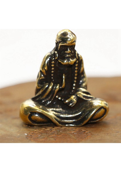 2x Retro Pirinç Dharma Buda Mini Heykeli Bodhidharma Usta Figürler Masa Dekorasyon El Sanatları Hediyeler Minyatürler (Yurt Dışından) modelleri