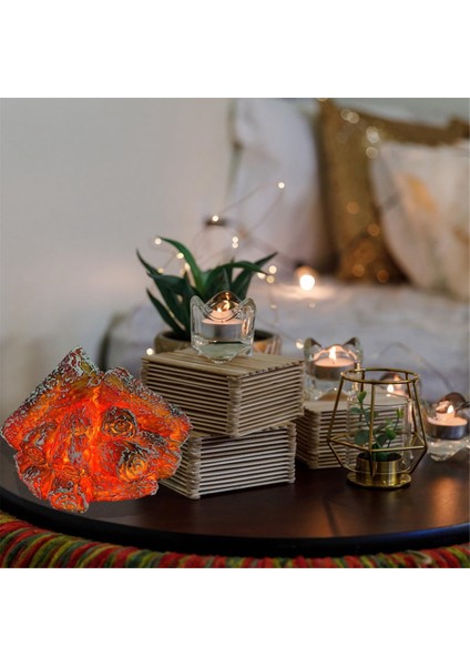 LED Yapay Yangın Alev Işığı, Alevsiz Şömine Işığı Gerçekçi Günlük Ahşap Yanan Alev ile LED Şömine (Yurt Dışından) fırsatları