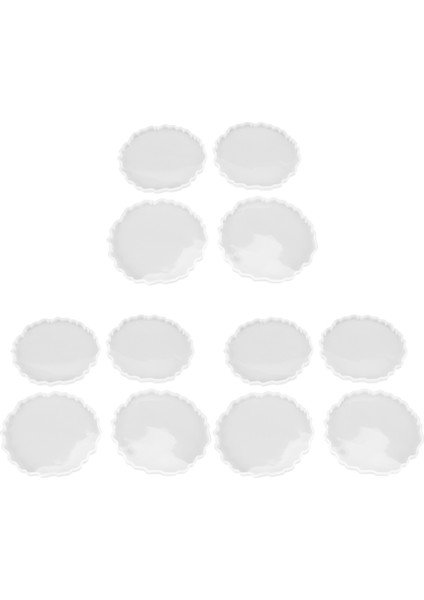 12 Adet Silikon Akik Coaster Reçine Döküm Kalıp Yapımı, Coaster Epoksi Kalıpları Zanaat Dıy, Ev Dekorasyon (Yurt Dışından)