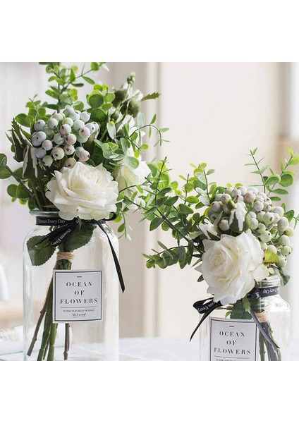 40 Adet Yapay Okaliptüs Yaprakları Kaynaklanıyor Sahte Gri Yeşil Okaliptüs Bitki Dalları Sahte Yeşillik Düğün Için Kaynaklanıyor (Yurt Dışından) fırsatları