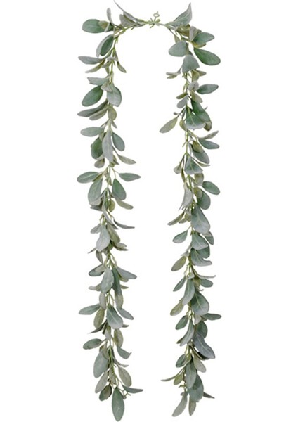 3 Adet 6.7 Ft Kuzu Kulak Çelenk Yapay - Etli Çelenk - Güz Okaliptüs Çelenk - Yaprak Manto Çelenk (Yurt Dışından)