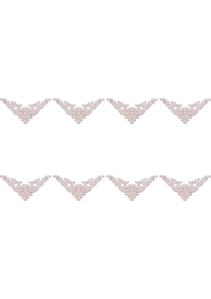 8 Adet 20 x 20CM Kauçuk Ahşap Meşe Oymalı Köşe Onlay Aplike Dolabı Boyasız (Yurt Dışından) fiyatları