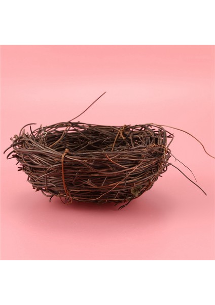 3x El Yapımı Asma Dal Kuş Yuvası Ev Doğa Zanaat Tatil Fotoğraf Bahçe Dekor Için (Yurt Dışından) modelleri