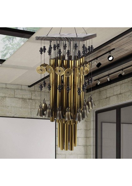 2x Açık Kapalı Metal Boru Rüzgar Ahenge Bakır Çan ile Büyük Rüzgar Çanları Yard Veranda Bahçe Teras Dekorasyon 80 cm (Yurt Dışından) modelleri