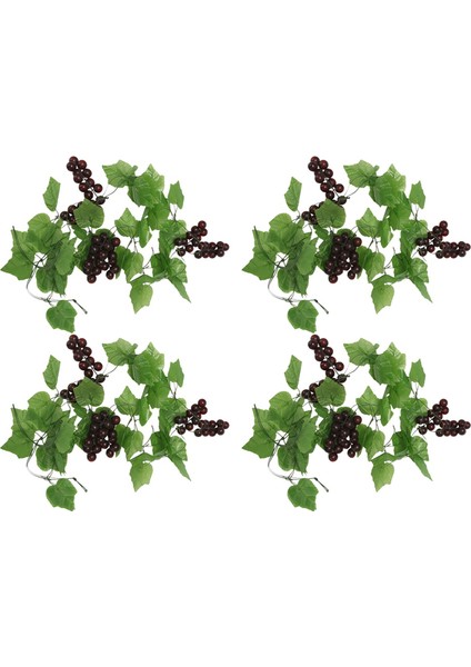 Ev Bahçe Dekorasyonu Için 8x Yapay Üzüm Asması Çelenk Meyvesi (Yurt Dışından) fiyatları