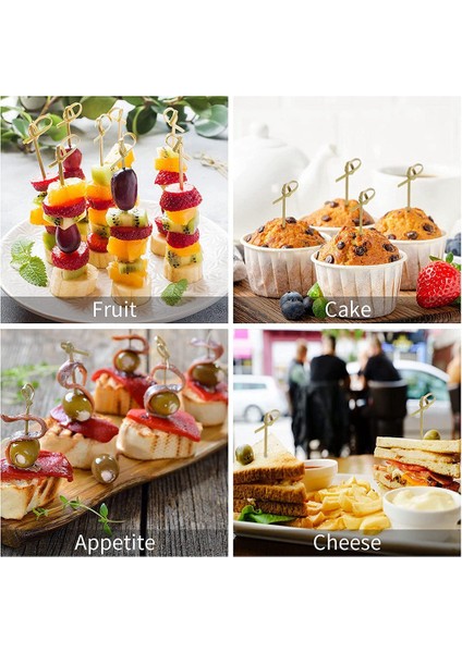 200 Adet Bambu Kokteyl Çubukları Toplu Dekorasyon, 4.7 Inç Bambu Meyve Kabob Şiş Yiyecek Kürdanları Bambu (Yurt Dışından) fırsatları