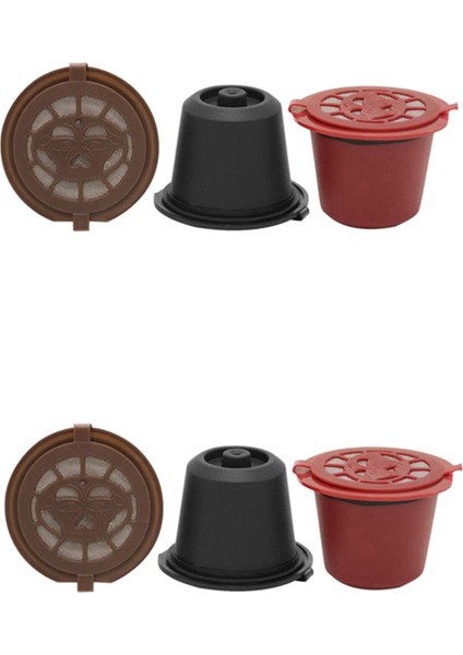6 Adet Doldurulabilir Yeniden Kullanılabilir Espresso Kapsülü Nespresso Kahve Makinesi Için Yeniden Kullanılabilir Kapsül Dolum Boş Kapsül (Yurt Dışından)