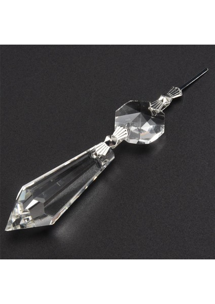 72 Adet Avize Kristal Prizmalar Kolye Seti 38 mm Temizle Gözyaşı Icicle Avize Kristalleri Parçaları Yedek Kristaller (Yurt Dışından)