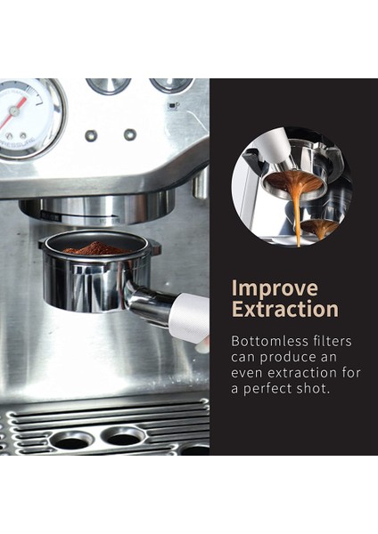 Breville Espresso Makineleri Için 54MM Dipsiz Portafilter Kolu Barista Aracı BES870/875/878/880 Espresso Makineleri A (Yurt Dışından) fiyatları