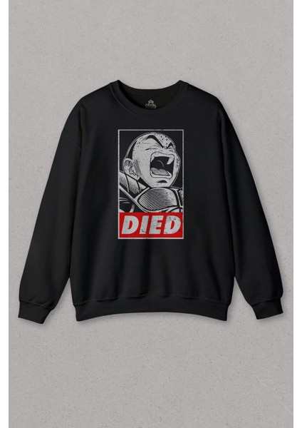 Unisex Sweatshirt Dragon Ball Krillin Anime Dizi Urban Baskılı Sweat