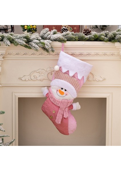 Noel Çorap Çocuk Hediye Şeker Çanta Noel Baba Kardan Adam-Çorap Asılı Noel Ağacı Süsleme, Noel Baba (Yurt Dışından) indirimleri