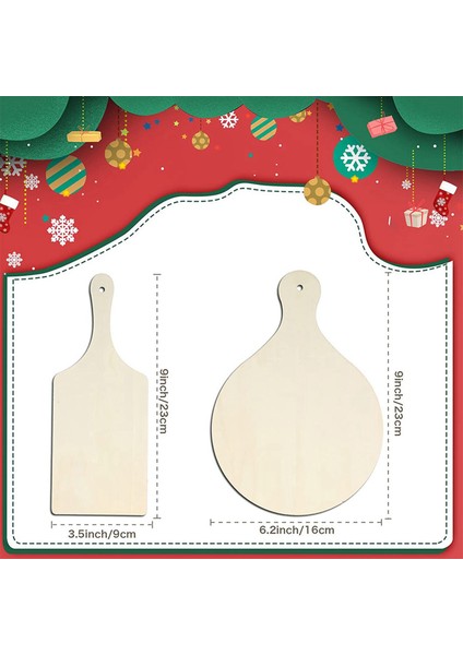 24 Adet Mini Ahşap Kesme Tahtaları Saplı Ahşap Kesme Tahtası Bitmemiş Plakalar Ev Mutfak Pişirme Dekor Için (Yurt Dışından) fiyatları