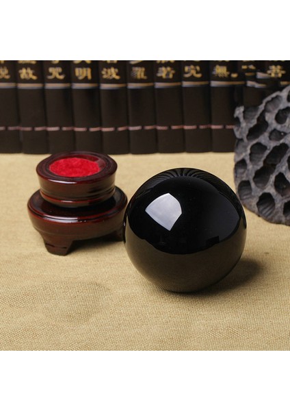 2x 80MM Doğal Siyah Küre Büyük Kristal Top Şifa Taşı Tabanı ile (Yurt Dışından) modelleri