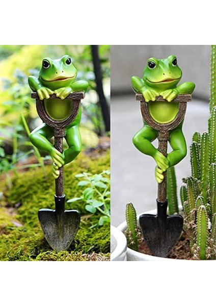 Kurbağa Heykelcik Heykeli Dış Dekorasyon Kurbağa Kürek ile Bitki Dekor Peyzaj Reçine Heykel Hediye Sanat Aksesuarları (Yurt Dışından) modelleri
