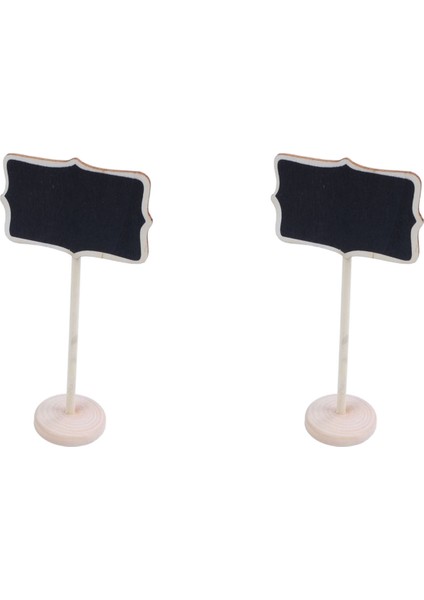 Mini Küçük Kara Tahta Kara Tahta Ahşap Mesaj Panosu Tutucu Parti Düğün Masa Numarası Için Standı Ile, 18 Set (Yurt Dışından) fiyatları