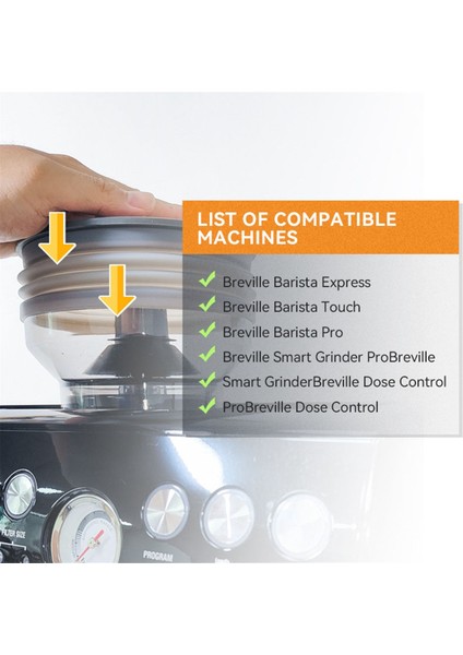 Breville 870/878/880 Silikon Körük Üfleme Temizleme Kalan Toz Depolama Kahve Çekirdeği Kahve Aracı (Yurt Dışından) modelleri