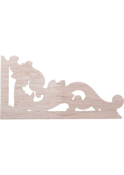 Adet Sol + Sağ (Her 4 Adet) Vintage Ahşap Oyma Köşe Onlay Mobilya Duvar Dekor Boyasız Çerçeve Aplike (Yurt Dışından) fırsatları