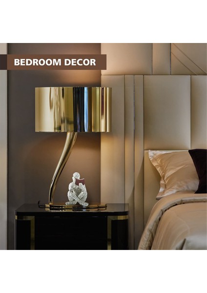 Ev Dekor Pulp Okuma Kadın Düşünür Heykeli Estetik Heykel Odası Dekor Modern Soyut Dekorasyon Raf Masa D (Yurt Dışından) indirimleri