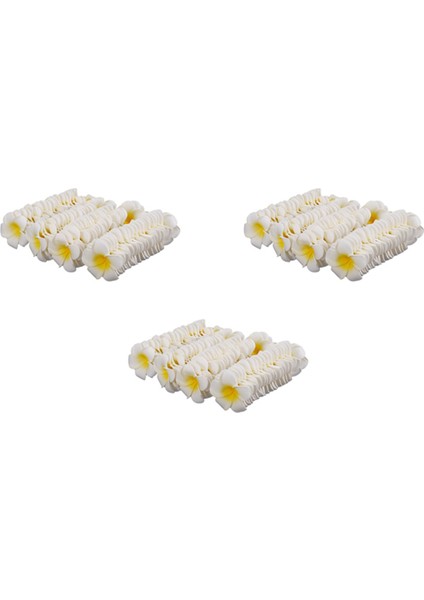 300 Adet Beyaz Köpük Hawaiian Frangipani Yapay Plumeria Çiçek Yaprakları Kap Saç Şapka Çelenk Dıy Düğün Dekorasyon 5 cm (Yurt Dışından)