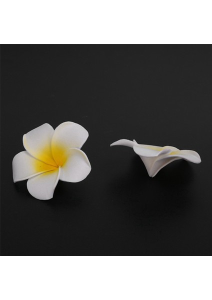 300 Adet Beyaz Köpük Hawaiian Frangipani Yapay Plumeria Çiçek Yaprakları Kap Saç Şapka Çelenk Dıy Düğün Dekorasyon 5 cm (Yurt Dışından)