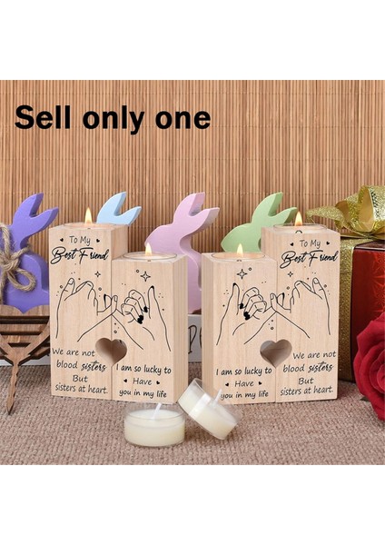 Kadınlar Için Çift Taraflı Baskı Arkadaşlar Için Hediyeler Dostluk Hediyeleri Şamdanlar Doğum Günü Hediyeleri Ahşap Mood Mumluk (Yurt Dışından) fiyatları