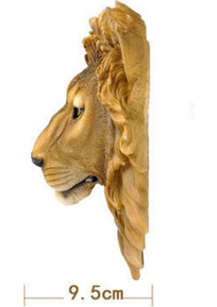 2x Duvar Dekorasyon Bar Şarap Mahzeni Aslan Kafası Simülasyon Heykel Yaratıcı Dekor Reçine Zanaat Beast Head Duvar Heykeli (Yurt Dışından)