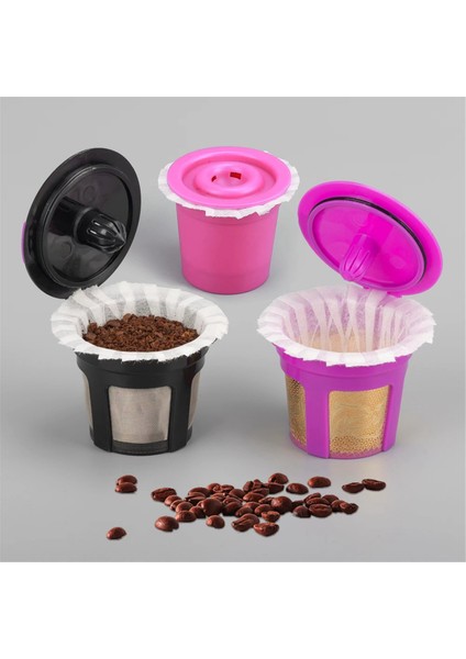 Tek Kullanımlık Kahve Kağıt Filtresi 300 Sayım ile 2 Paket Yeniden Kullanılabilir K Fincan Kahve Kapsülleri Keurig Kahve Makinesi 2.0 ve 1.0 Için (Yurt Dışından) modelleri