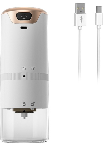 Kahve Değirmeni Elektrikli Espresso Kahve Çekirdeği Öğütücü Paslanmaz Çelik Otomatik Taşınabilir Şarj Edilebilir Kahve Değirmeni-Beyaz (Yurt Dışından) fırsatları