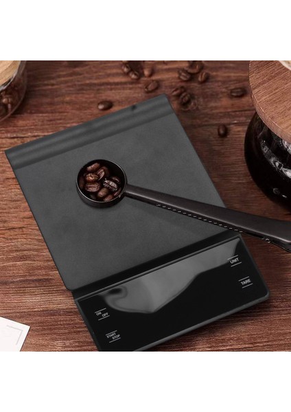 Zamanlayıcılı Kahve Terazisi 3kg/0.1g Arkadan Aydınlatmalı LCD Ekranlı Yüksek Hassasiyetli Damla Espresso Terazisi (Yurt Dışından) indirimleri